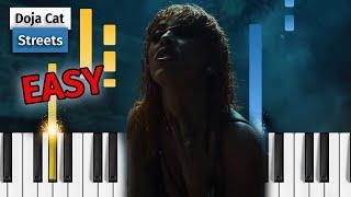 Doja Cat - Streets - EASY Piano Tutorial