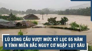 Lũ sông Cầu vượt mức kỷ lục 65 năm, 9 tỉnh miền Bắc đối diện nguy cơ ngập lụt sâu l VTs