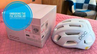 Unboxing POC ventral air MIPS helmet in Hydrogen white Matt colour