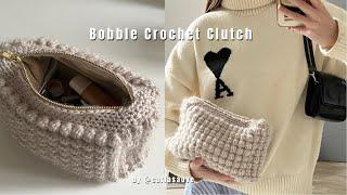 How to make the viral Pinterest Bobble Crochet Clutch