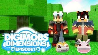 Minecraft Digimobs Dimensions - Episode 1 - Tsunomon and Koromon!! (Digimon SMP Mod)