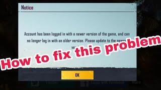 fix Account has been logged in with a newer version of the game, and can no longer log in with an