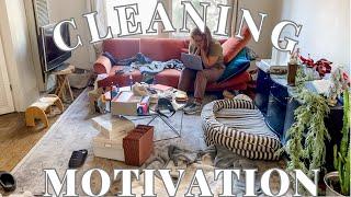 CLEANING WHEN OVERWHELMED AND CHRONICALLY MESSY! CLEAN WITH ME!  #cleaningmotivation