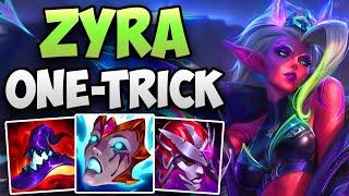 CHALLENGER ZYRA ONE-TRICK CARRYING IN CHALLENGER! | CHALLENGER ZYRA MID GAMEPLAY | Patch 13.24