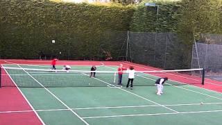 Tennis warm up game for little kids - Snowballs! - with Karl Stowell