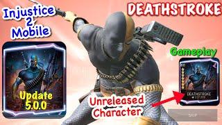 Injustice 2 Mobile Deathstroke Gameplay | Unreleased Legendary Character Update 5.0