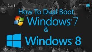 How To Dual Boot Windows 8 and Windows 7.