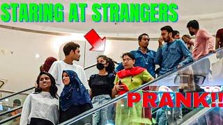 Staring PRANK on Excalator