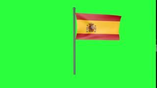 Bandera de Espana croma  Flag Chromamoving