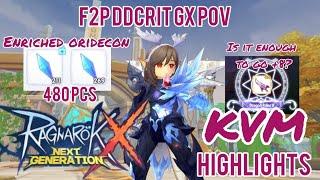 F2PDDCrit GX POV Refine Session + KVM Highlights Ragnarok X Next Generation Odin - Gungnir