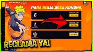 SKIN Y EMOTES GRATIS FREE FIRE X NARUTO *Como Obtener La Skin Jiraya* NOVEDADES