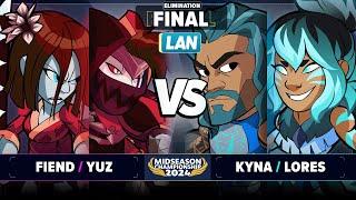 Fiend & Yuz vs Kyna & Lores - Elimination Final - Brawlhalla Midseason Championship 2024 - LAN 2v2