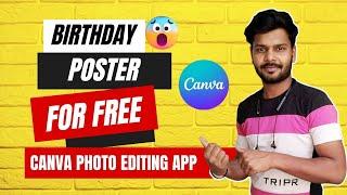 Birthday Poster In || Canva Photo Editing App