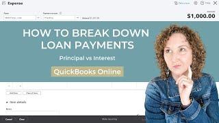 How to break down loan payments