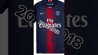 évolution maillot PSG