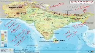 South Asian Countries map  / General Knowledge Questions PPSC /FPSC