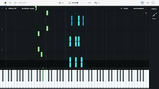 Bee. simplified - Piano tutorial - GroovyDominoes52 | Pierre's Piano And Guitar
