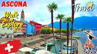 Ascona Switzerland  Swiss Walking Tour  Most Beautiful Towns in Switzerland  4K