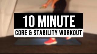 10 MINUTES CORE & STABILITY WORKOUT | BUILD STRENGTH & BALANCE AT HOME