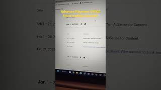 Adsense Loading Payment Proof #adsense #shortvideo #adsenseearning #ezoic #adsenseloading