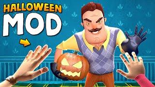 THE NEIGHBOR BUILT A HAUNTED HOUSE... (Halloween Mod) | Hello Neighbor (Mods)