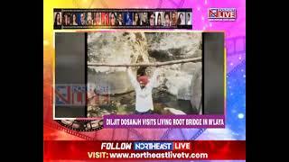 Diljit Dosanjh, On His Trip To Shillong, Visits The Double Decker Living Root Bridge in Meghalaya