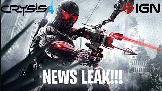 Crysis 4 :Game Director Joins A Crytek Announcement.....@IGN