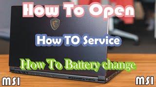 How to clean the cooling system || MSI Battery Change || How to open and service ms-16q4