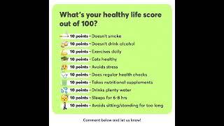 Healthy lifestyle tips