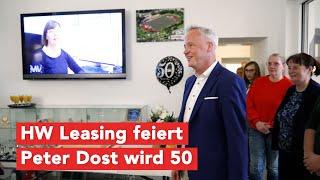 Peter Dost, Geschäftsführer der HW Leasing feiert runden Geburtstag