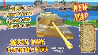 ABRAM TANK NEW MAP Scavenger Hunt | All Tank Parts Locations Revealed | Military Tycoon Roblox
