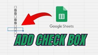 How to Add Checkbox in Google Sheets 2024 #google #googlesheets #msoffice