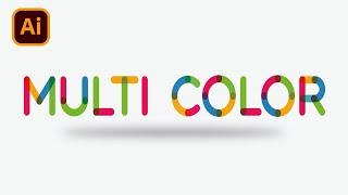 How to Make Multicolor Editable Text in Adobe Illustrator