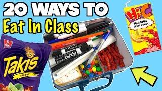 20 Smart Ways To Sneak Food and Candy Into Class Using School Supplies - NEVER FAILS | Nextraker