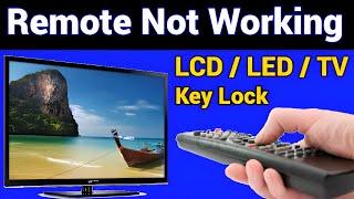 Remote Not Working - How To Unlock Keys Any TV Remote Control