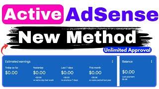 Instant Active Dashboard New Method 2024 | How to Get Fast AdSense Approval in 24 Hour