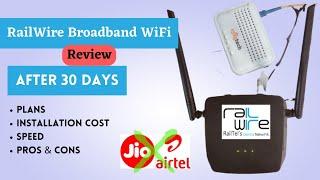 RailWire broadband Unlimited plans speed cost : Better than Jio vs Airtel? | Review