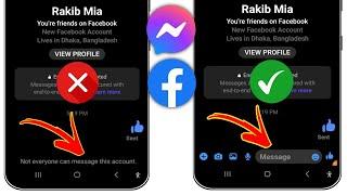 How to Fix Not everyone can message this account on facebook messenger | (100% Fixed)