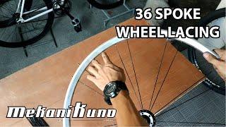 36 Spoke Wheel Lacing (Three Cross Lacing)