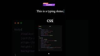 Text typing animation html css  #html #coding #css