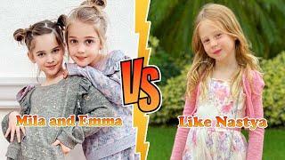Mila And Emma Stauffer VS Like Nastya Transformation  New Stars From Baby To 2024