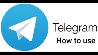 Telegram messenger  how to use