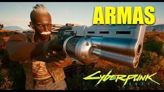 CYBERPUNK 2077 - ARMAS   GUIA COMPLETO DE PISTOLAS, RIFLES, IMPLANTES E LAMINAS!