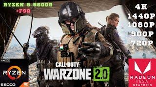 Call of Duty Warzone 2.0- Ryzen 5 5600g Vega 7/No Gpu & 16gb Ram | 4k,2k,1080p,900p,720 Test