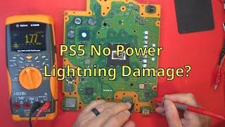 #171 Repair of PS5 No Power Lightning Damage?