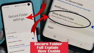 What is Secure Folder ? How Enable All Samsung Devices || Full Explain with detail