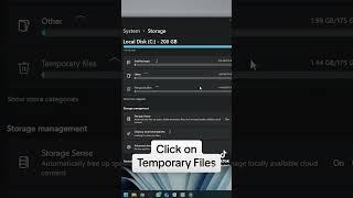 Free Up Space on Windows Easily  #shorts