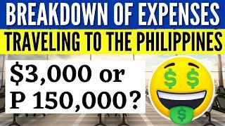 TRAVEL UPDATE: TRAVELING TO THE PHILIPPINES SOON? HERE'S  YOUR GUIDE FOR THE BREAKDOWN OF EXPENSES