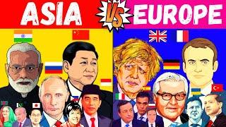 Asia vs Europe - Continent Comparison 2022