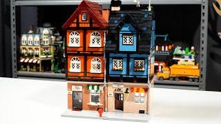 European Town - Kelly's Bookstore and Butt's Coffee Shop - | Kalos Brick Review 61004 + 05